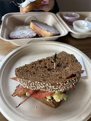 BLT with Honey Rye Bread