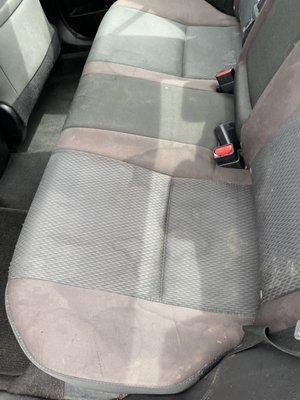 Stains on seat