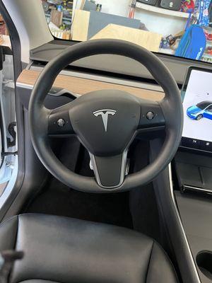 Full Interior detail of Tesla Model Y.