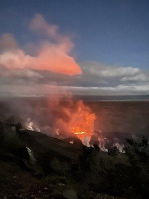 Eruption view