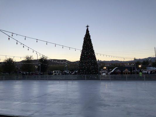 Christmas Tree and Ice Rink