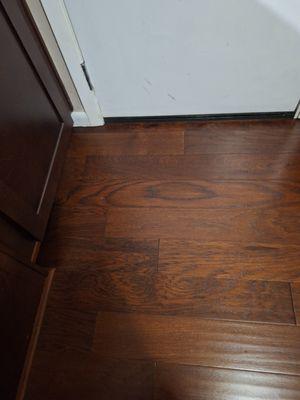 Floor in kitchen