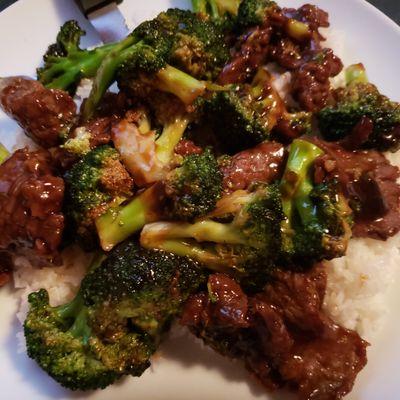 Beef & Broccoli + White Rice (my 2nd fav)