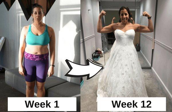 Sara's amazing 12-Week bridal transformation.