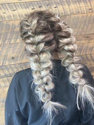 NBR can give you more hair to create styles like so.. BOHO BRIADS for the win!