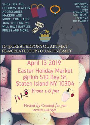 Easter holiday artist market on Bay St. 10 minutes from the ferry