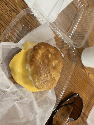 Breakfast Biscuit sandwich