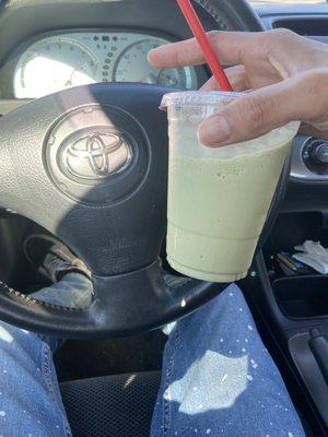 Matcha cream Smoothie 16oz (vegan) w/ sea moss & chlorella