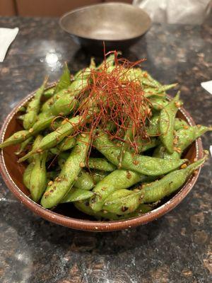 garlic edamame