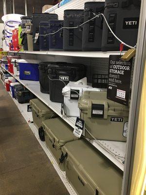 Summer is around the corner! Check out our cooler selection. We have some awesome Yeti and Canyon Coolers!