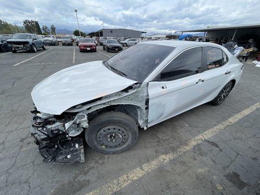 My vehicle being repaired! Damaged to driver side fender, door and wheel. Fully replaced with oem parts!