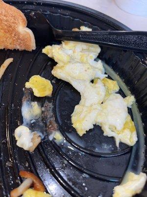 Uncooked eggs