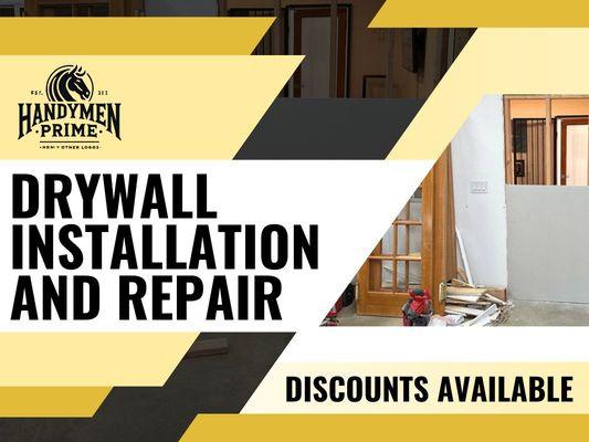 Drywall Installation & Repair