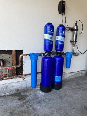 Whole house water filtration system