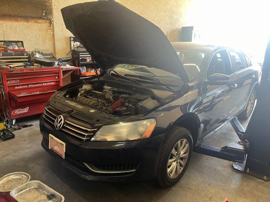 Full AC kit on a Volkswagen.