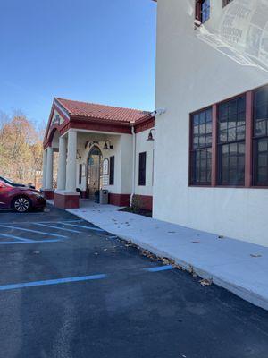 Two door style building on Fox Street off of Route nine.