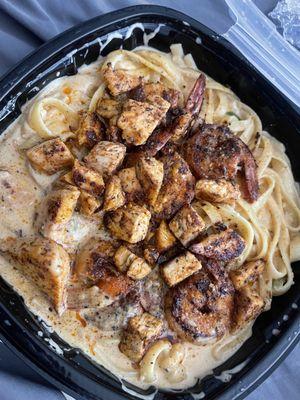 Shrimp & Chicken pasta (Cajun)