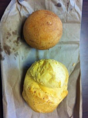 Bunuelo and yuca bread