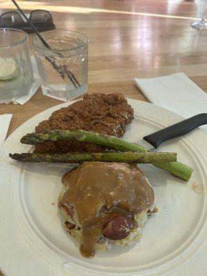 Country Fried Pork Chop dinner