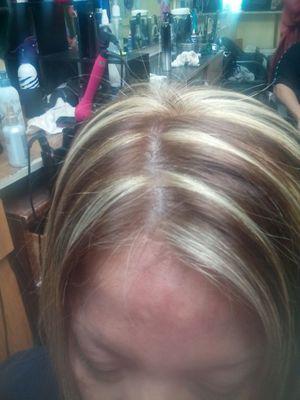 Blonde highlights