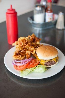 Our Burger made with Local Beef