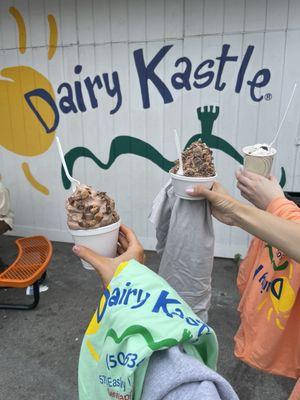 Chocolate soft serves and an Oreo flurry