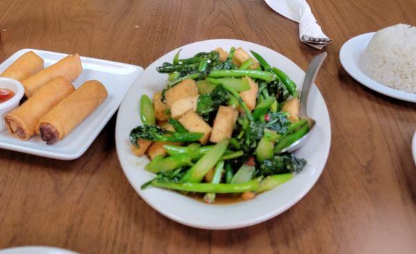 Broccoli tofu stir fry