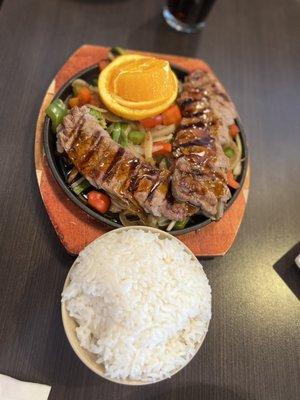 Steak Teriyaki White Rice