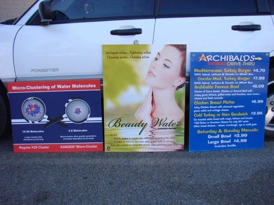 Archibald's Drive through and Alkaline Water by Enagic