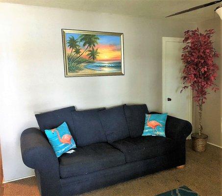 Living room in Hawaii Lake House