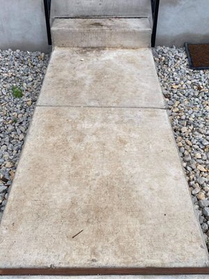 A before picture of a customer's front walkway!