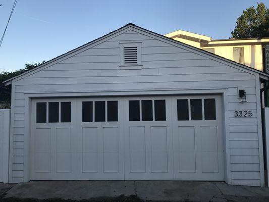 Full custom paint-grade wood sectional.