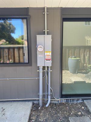 200amp upgrade in Stanford (underground service)