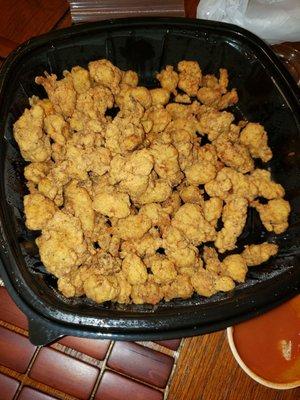 Fried gator and crawfish