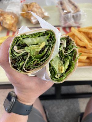 Veggie wrap $17.50