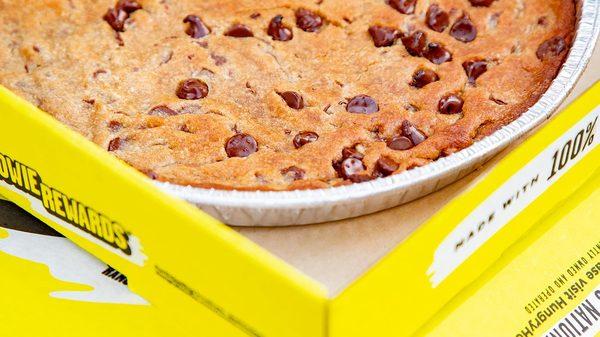 Howie Cookie is a fresh-baked, shareable chocolate chip cookie that's the perfect way to end any meal.