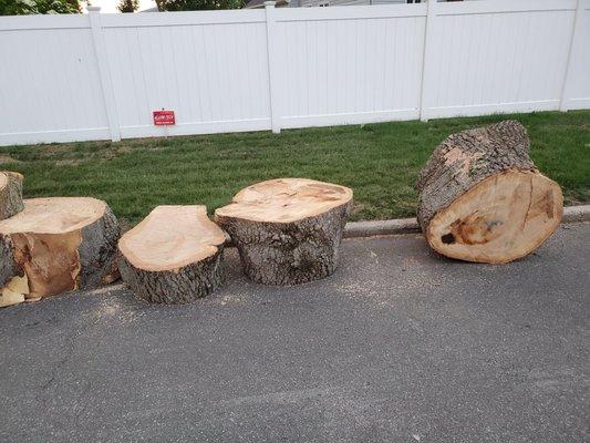 Huge pieces that were supposed to be small enough for a fire pit!