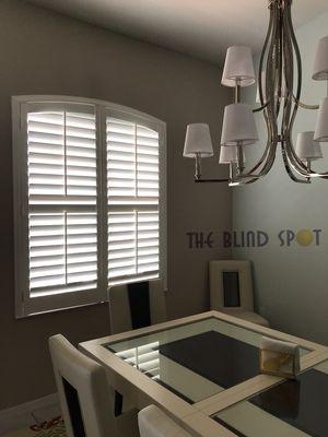 Custom Contoured Plantation Shutters