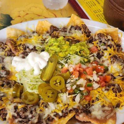 Nachos. Generous portion. Great price.