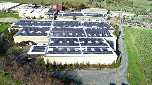 1.5 MW Solar Installation at Rodney Strong Vineyards in Healdsburg, CA