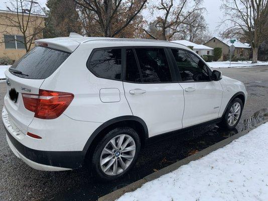 5% tint on a 2014 BMW X3