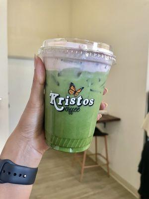 Strawberry matcha