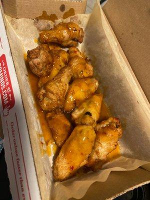 Mango habanero wings