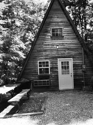 Cozy A-Frame - The Whip-Poor-Will.  For information about this cabin, as well as RRO's other cabin's  visit redriveroutdoors.com