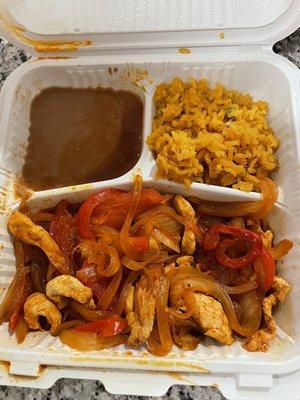 Tasteless chicken Fajitas