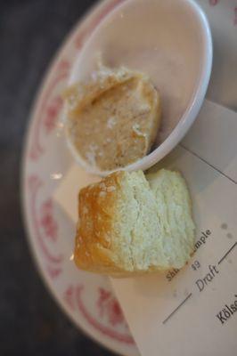 amuse bouche; honey butter biscuit