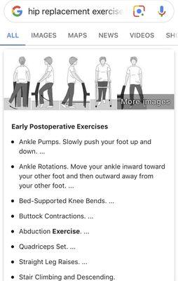 To prove that you can google your own treatment. These are so of the same exercises I did in treatment. Saving time, gas and money.