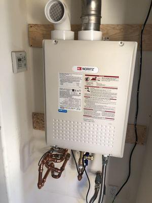 Tankless Water heater install