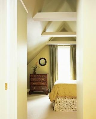 light and airy guest room