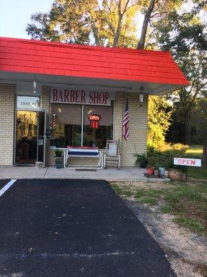 Front view of the Barbershop